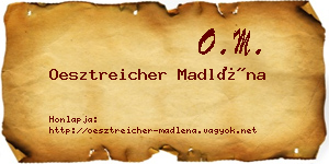 Oesztreicher Madléna névjegykártya